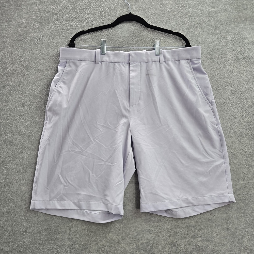 Nike Golf Men Shorts 38 Purple Dri Fit High Rise 10" Inseam‎ Pockets READ